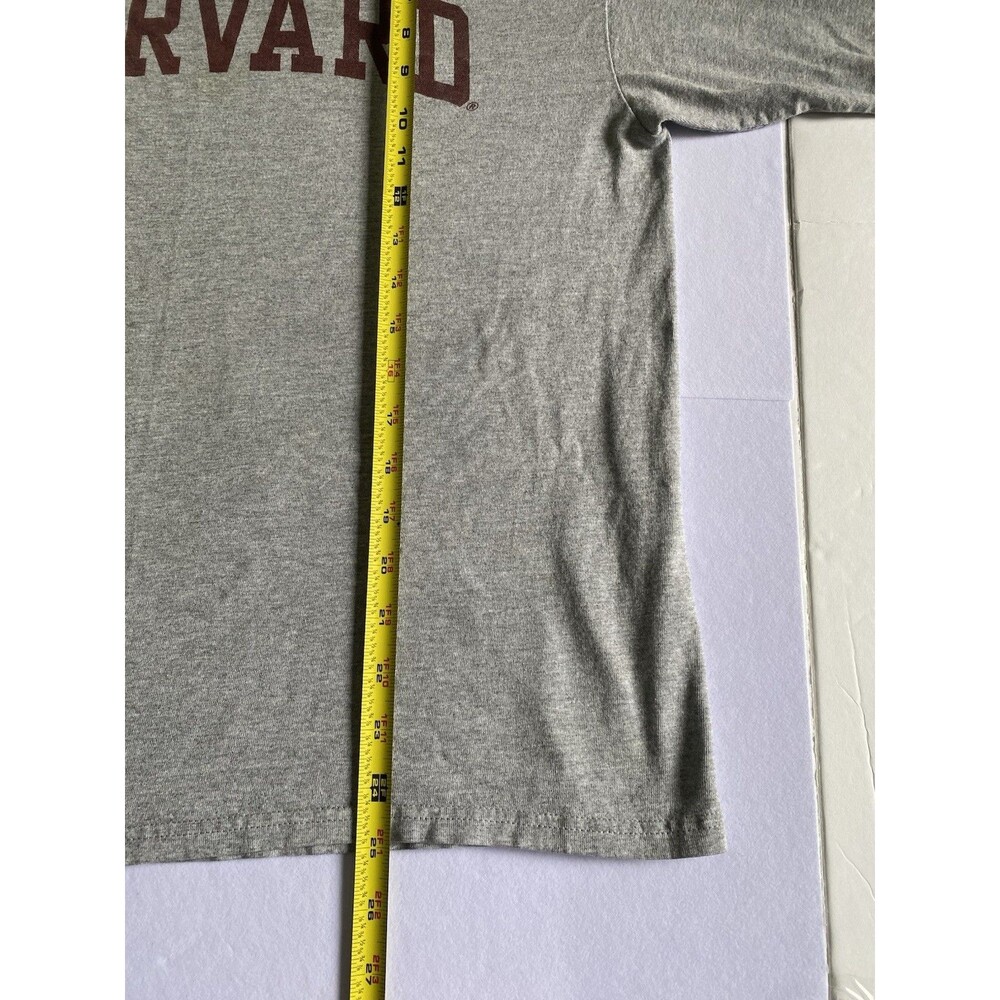Womens Sz Large HARVARD Gray T Shirt Top Delta Pro Weight - Picture 4 of 5